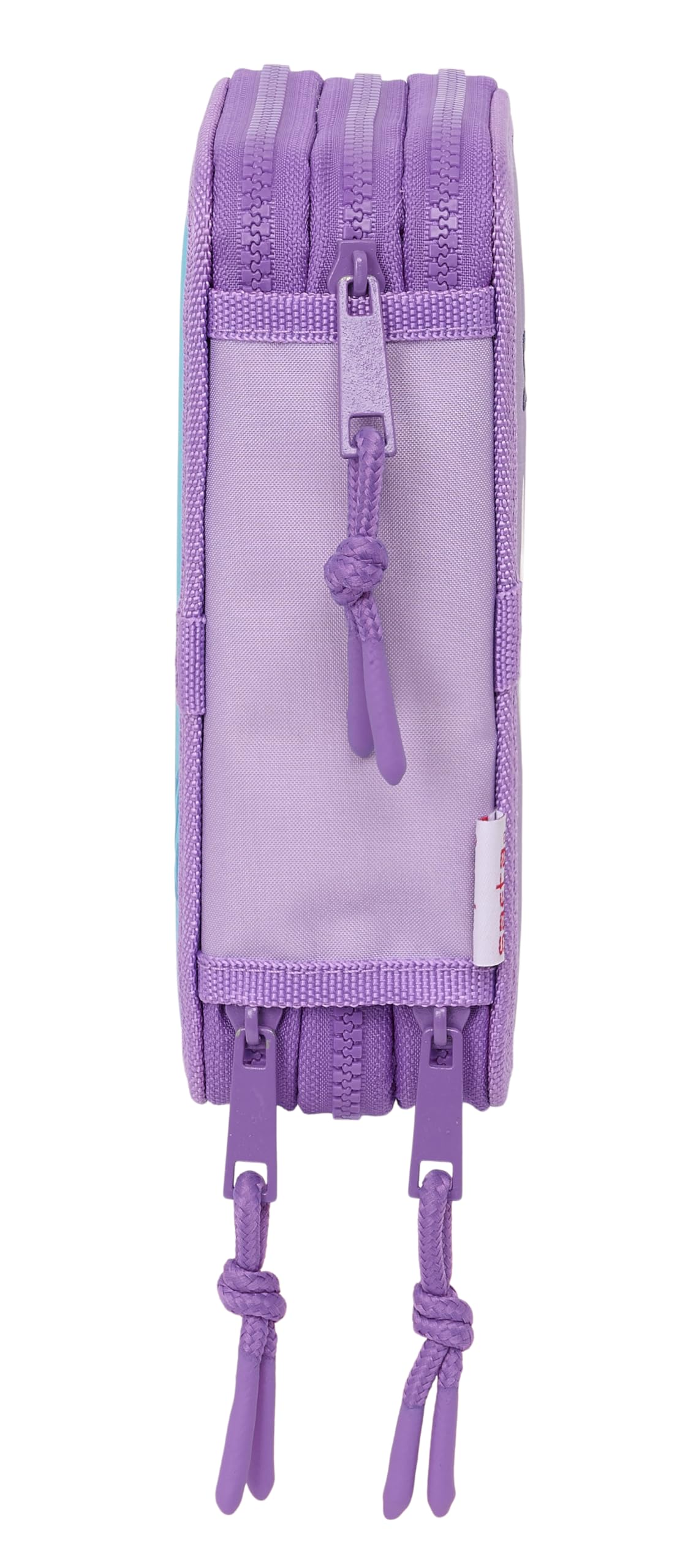 Stitch Sweet - Estuche Escolar con 36 Útiles Incluidos, Estuche Infantil, Estuche Niño, Ideal para Niños de 5 a 14 Años, Cómodo y Versátil, Calidad y Resistencia, 12.5x5.5x19.5 cm, Color Azul/Lila