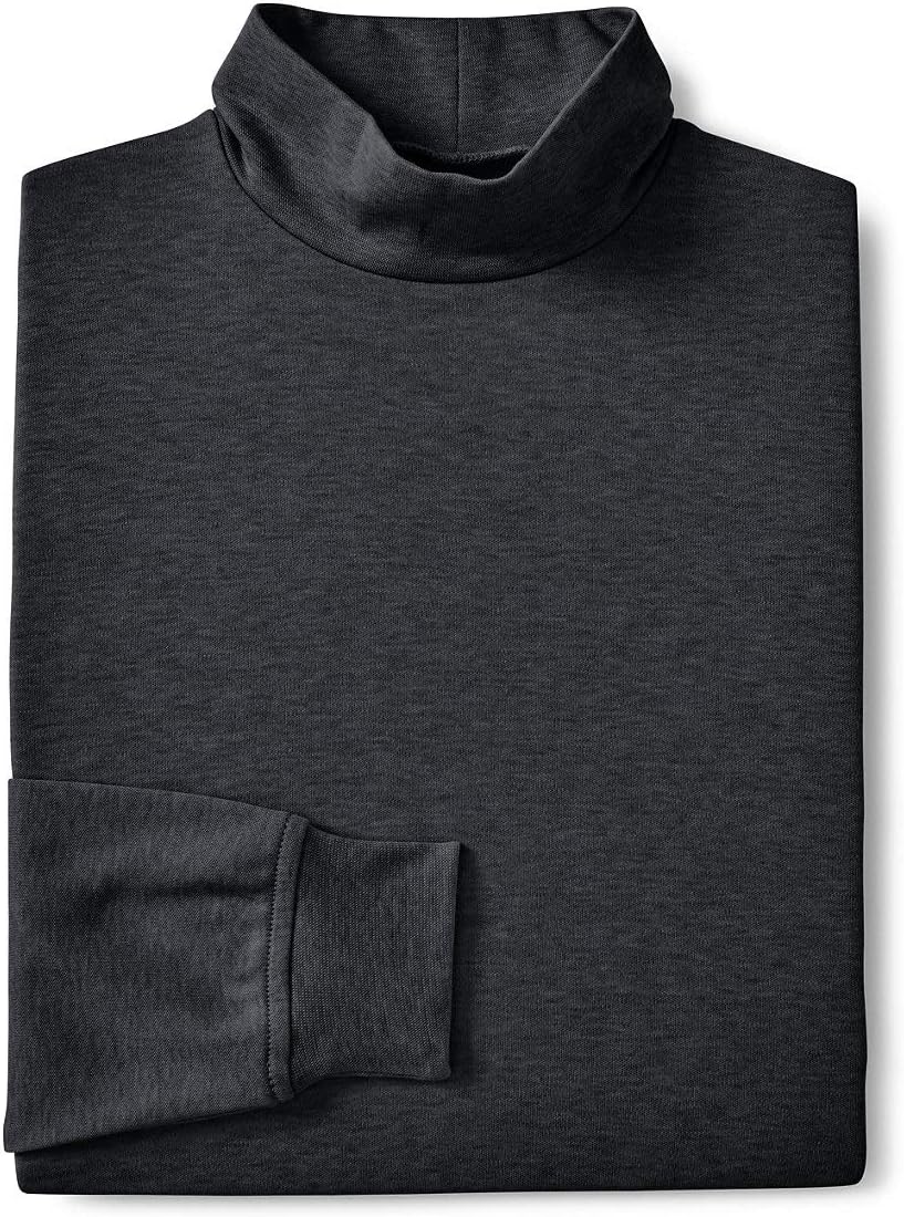 Lands' End Men's American-Grown Supima Cotton Mock Turtleneck Shirt - Image 6