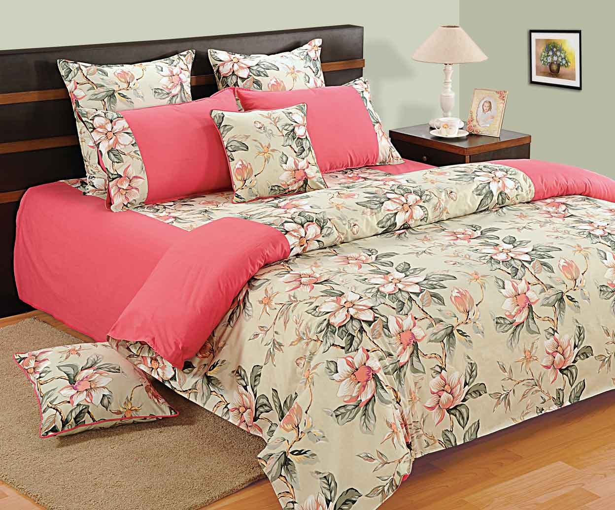 Swayam Cotton 1 Single Duvet Cover | Rajai Cover | Quilt Cover | Comforter Cover | White | Floral-image-24