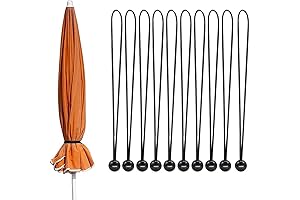 Versatile Outdoor Umbrella Strap - 10 Pack of 8 x 1 inch...