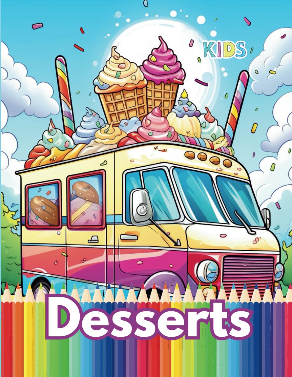 Sweet Dessert Coloring Book: Food Coloring ART
