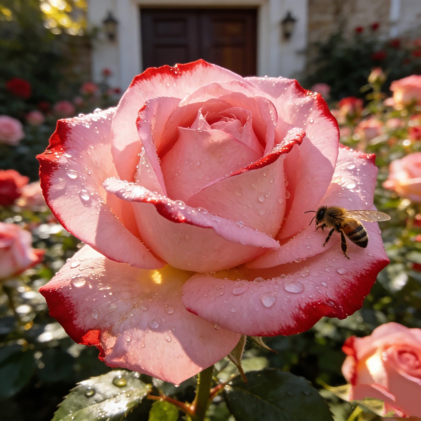 Rosa, Varietà Floreale Versatile per Aiuole, Vasi e Decorazioni Esterne-3bulbi -i