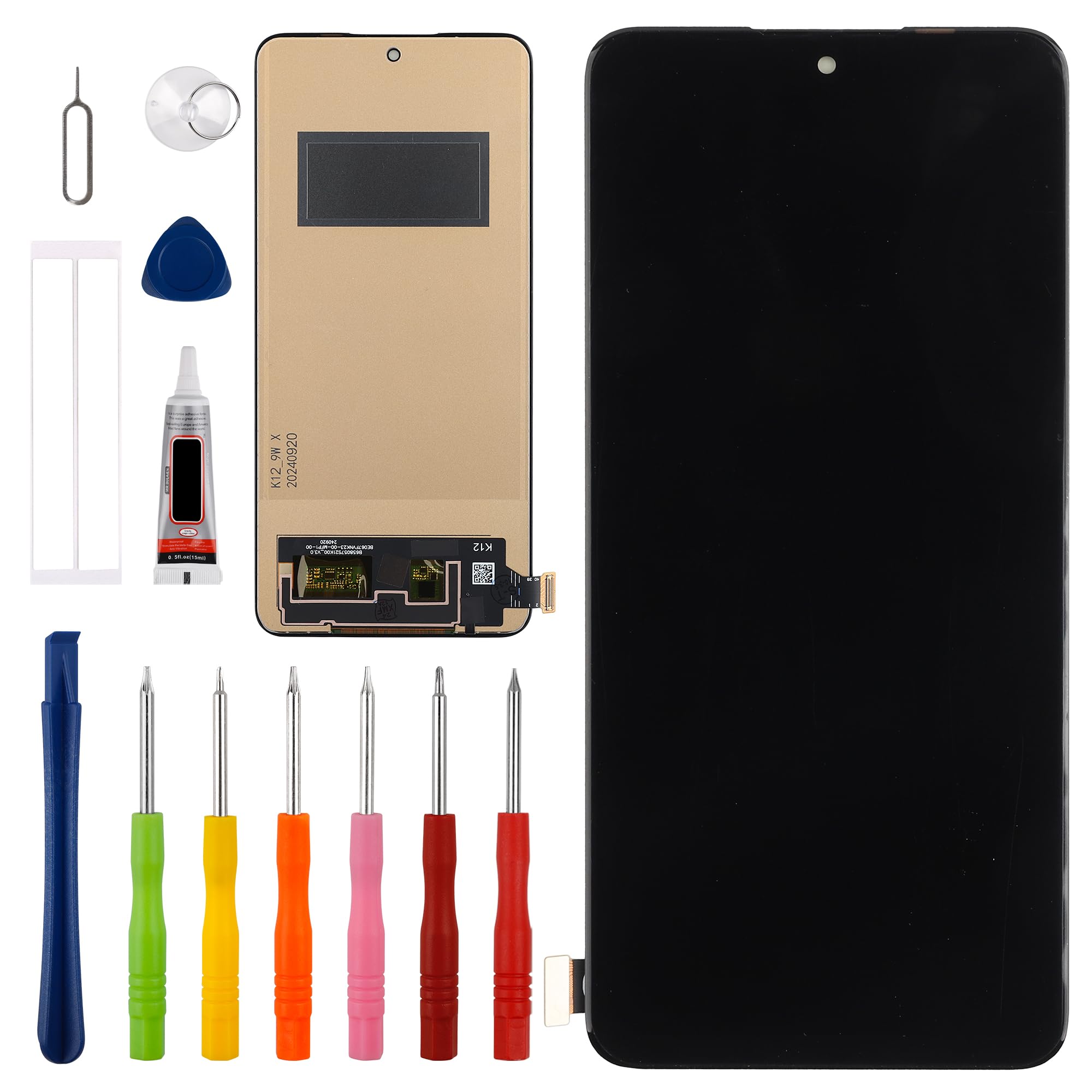 [z ramką] Zamiennik wyświetlacza OLED, kompatybilny z Onepl-us Nord CE 4 [6,7"] CPH2613 LCD Touch Screen z zestawem narzędzi
