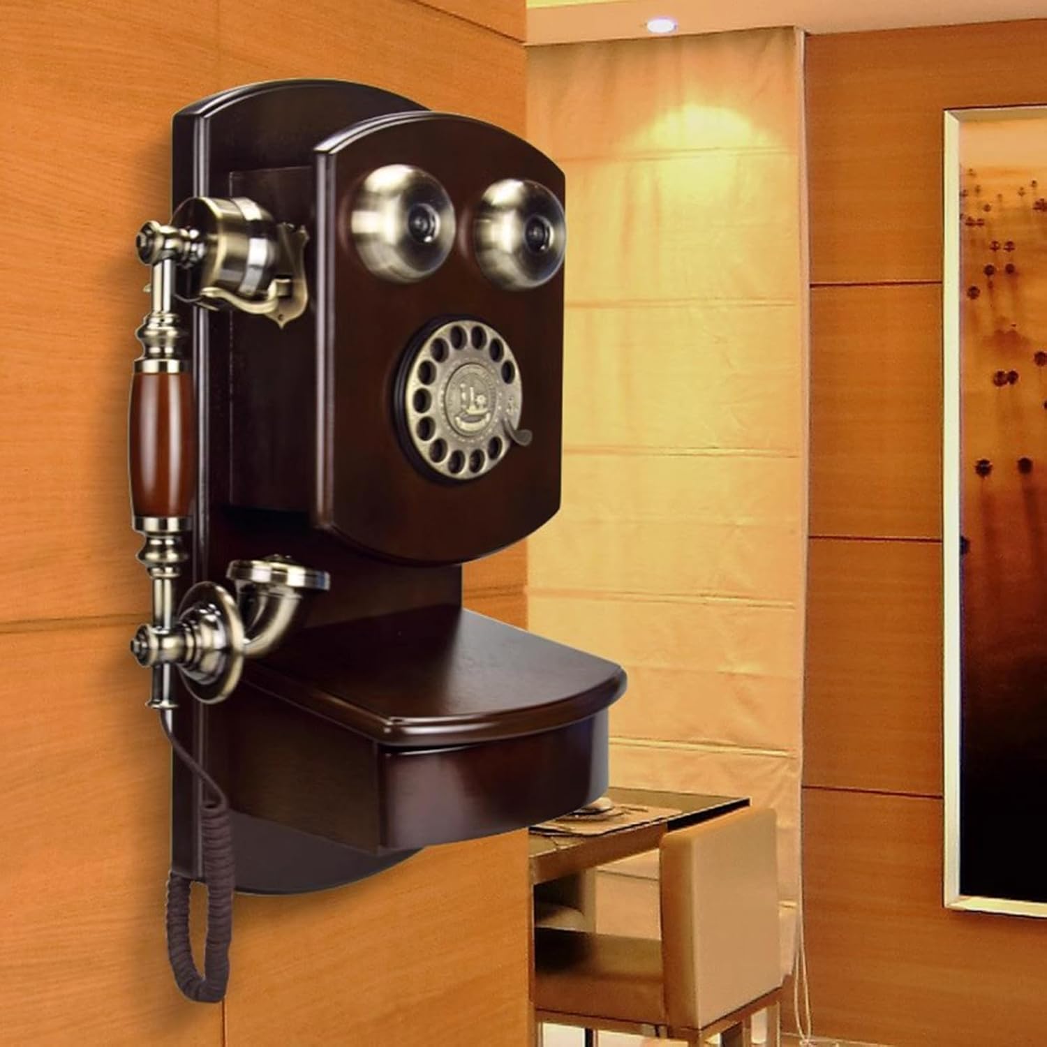EKSED Classic Rotary Dial Corded Telephone,