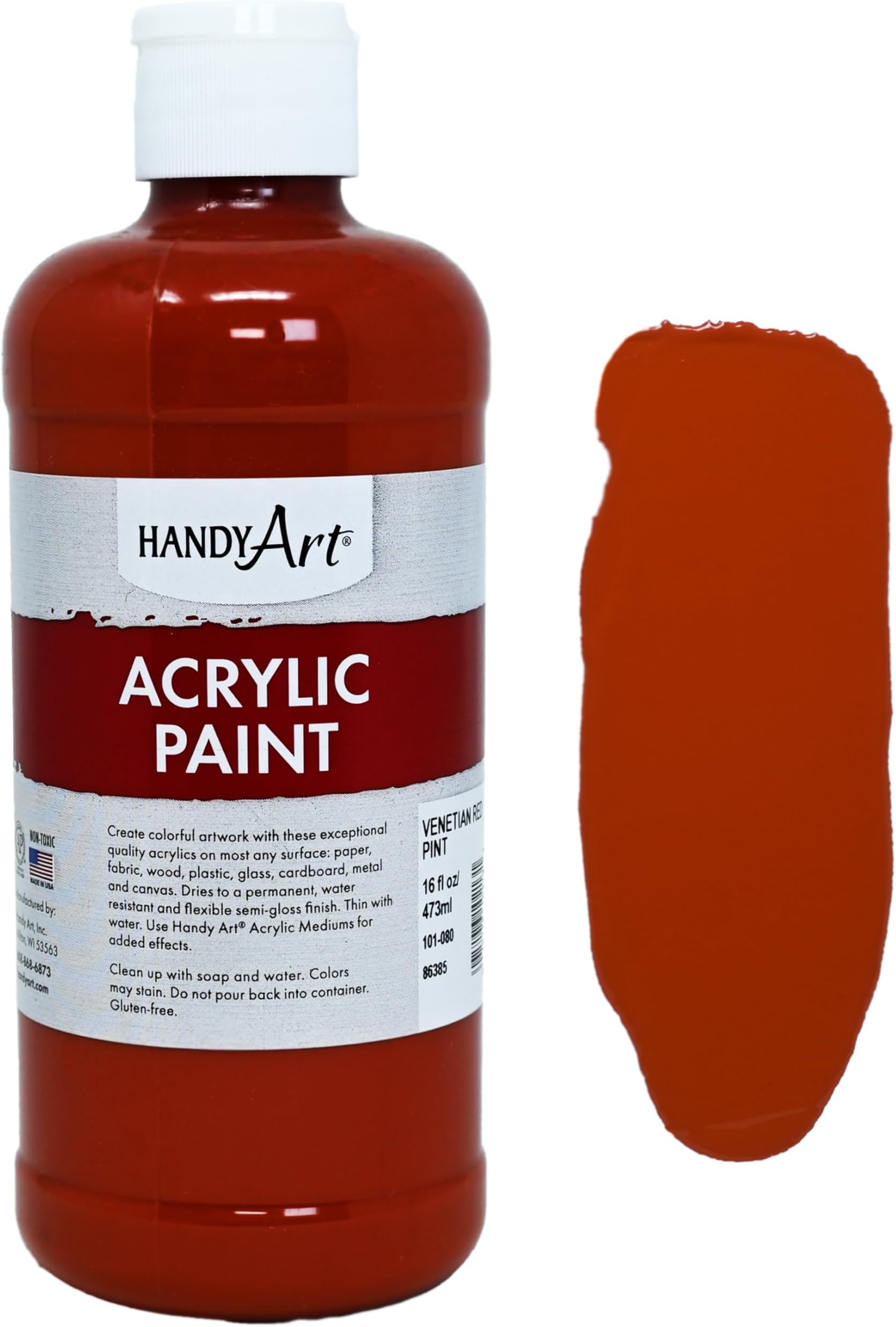 Handy Art Student Acrylic Paint 16 ounce, Venetian Red,101-080