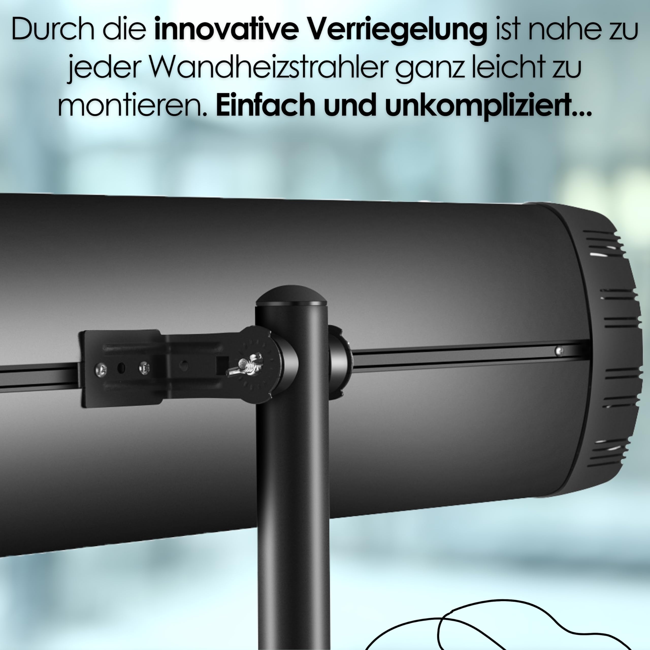 Echos Soporte universal para radiador, soporte para radiador, soporte móvil, trípode para terraza, telescopio, trípode, trípode