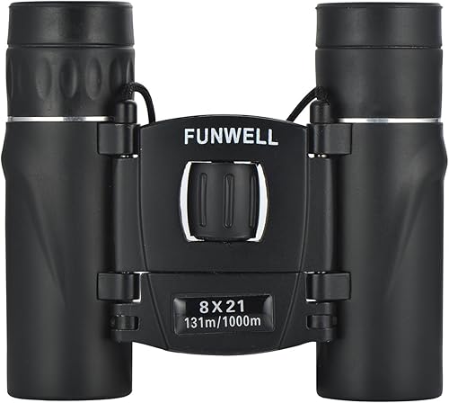 Miniatura 2 de Funwell Binoculares para niños, mini prismáticos pequeños compactos y ligeros de 8 x 21 pulgadas para conciertos, ópera, deportes, juegos al aire