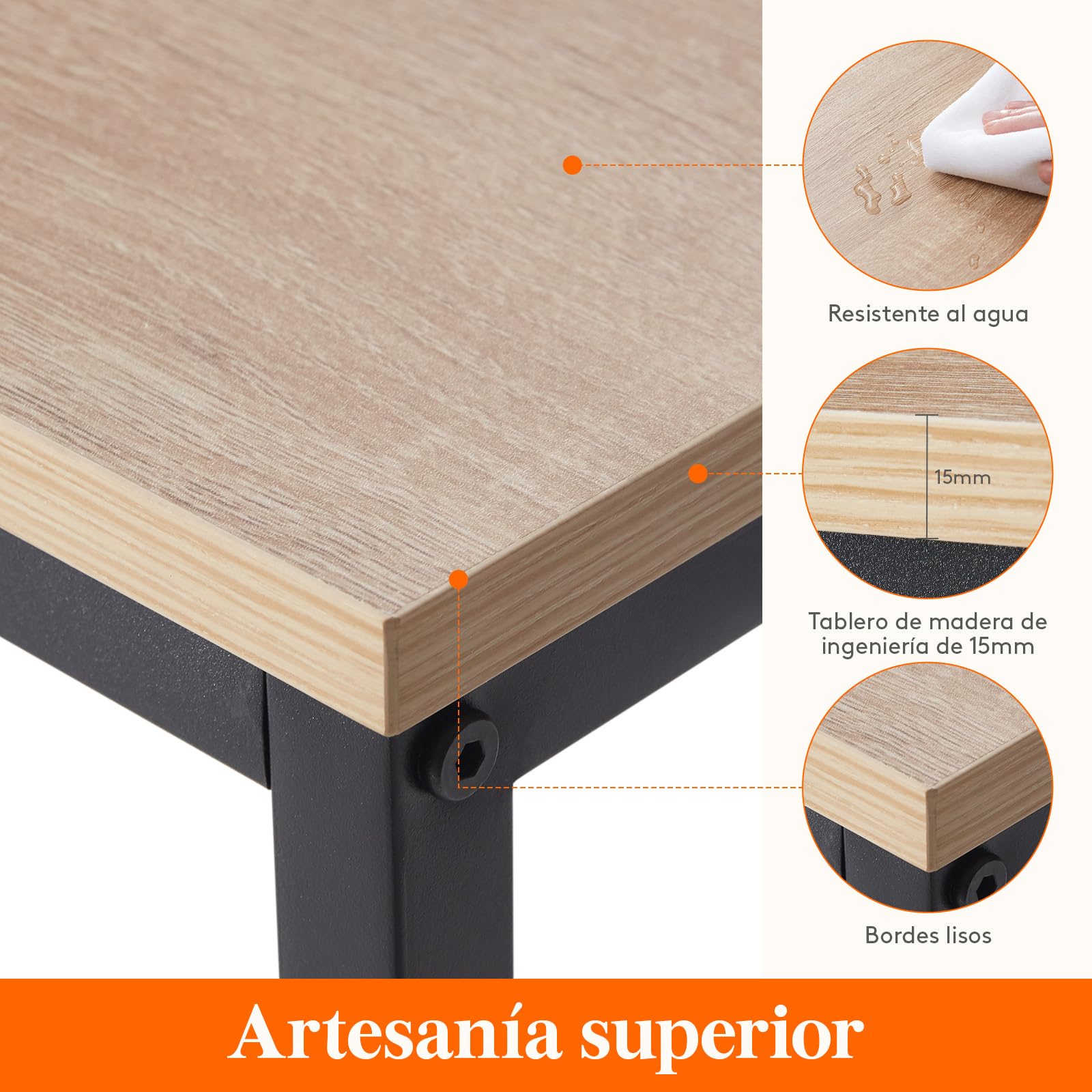 Lifewit Consola Recibidor 100 cm, Mueble Entrada Recibidor con Estructura Metálica, Consola Entrada para Pasillo Despacho, Mesa, Dormitorio, Roble Gris