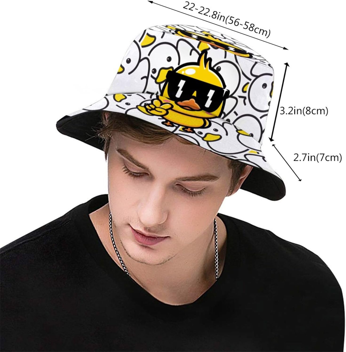 Fashion Bucket Hat Summer Outdoor Travel Beach Hat Packable Sun Cap for Women Men Adults - Image 3