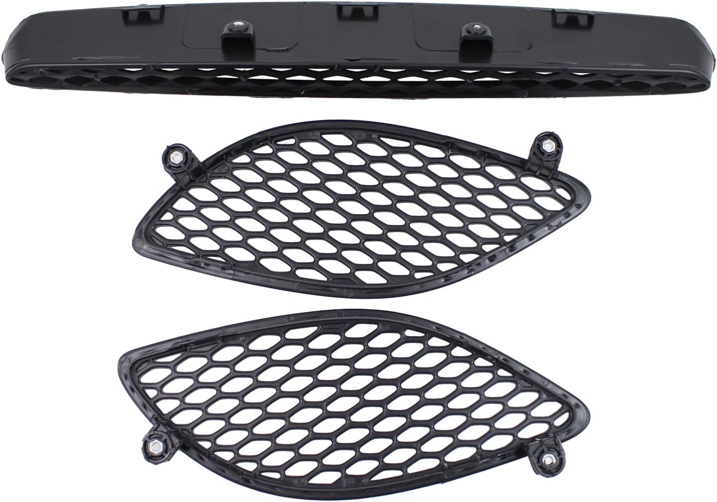 Left Right Center Hood Bezel Scoop Panel Insert Set for Dodge Durango 2018-2020