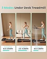 Vista 3 de Almohadilla para caminar, caminadora para debajo del escritorio con inclinación para oficina en casa, 2.5 HP, caminadora portátil con capacidad