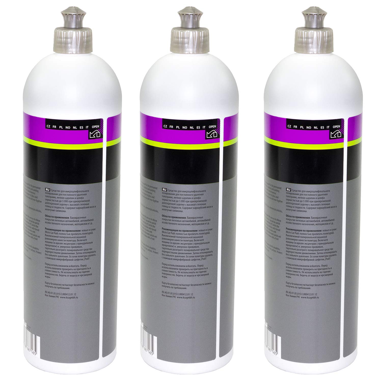 Micro Schleifpolitur mit Carnaubawachs Cut & Finish P3.01 Koch Chemie 3 Liter