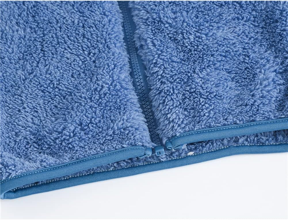 AIWUHE Toddler Boys Girls Hooded Jacket Fleece Hoodie Winter Warm Solid Color Teddy Coat Zip-up Bear Ear Sweater Fall Clothes - Image 5