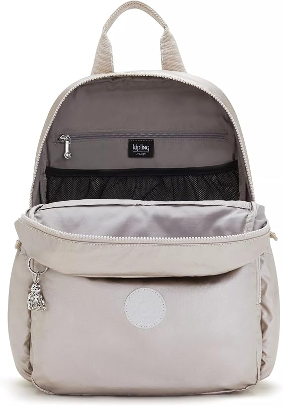 Kipling Maisie Metallic Diaper Backpack Metallic Glow