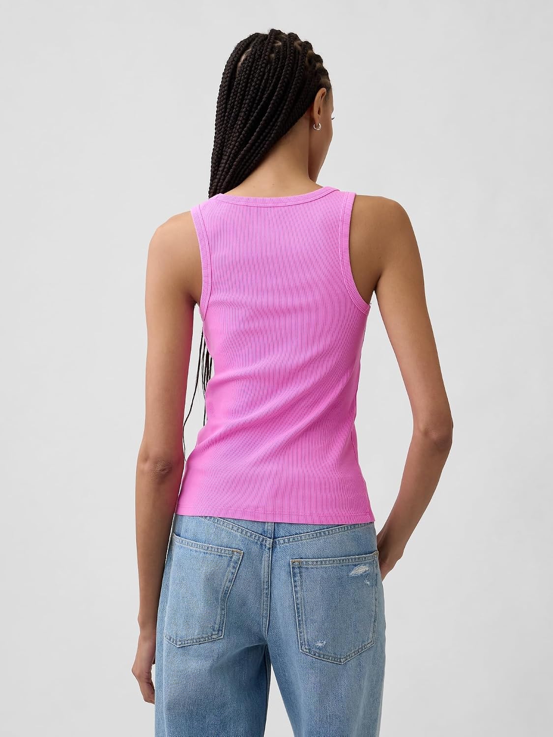 Gap Womens Ribbed Tank Top Logo