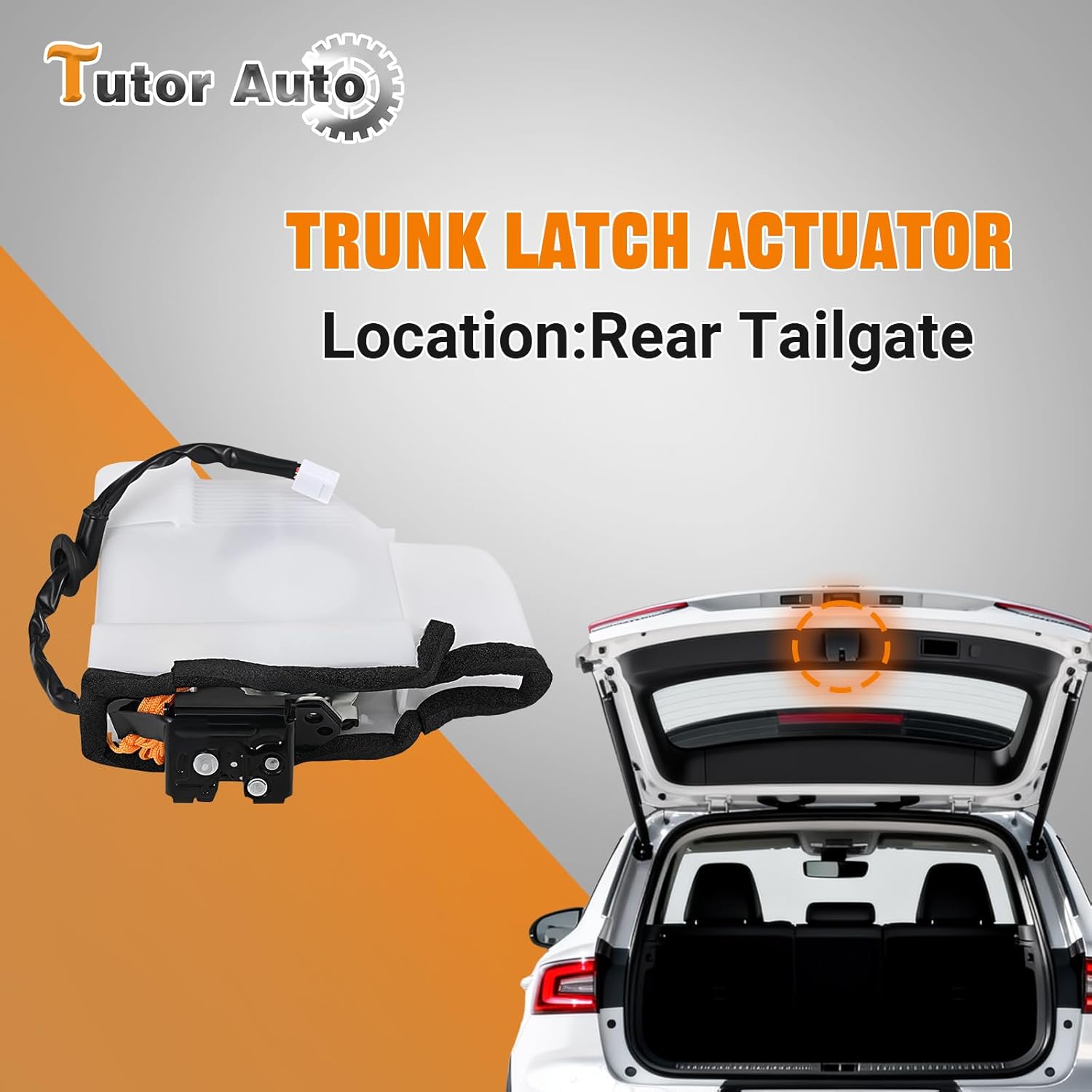 Rear Tailgate Lock Latch Actuator Assembly Compatible with Toyota 4Runner 2003-2009 Replaces# 69110-35090 69110-35060 69110-35062