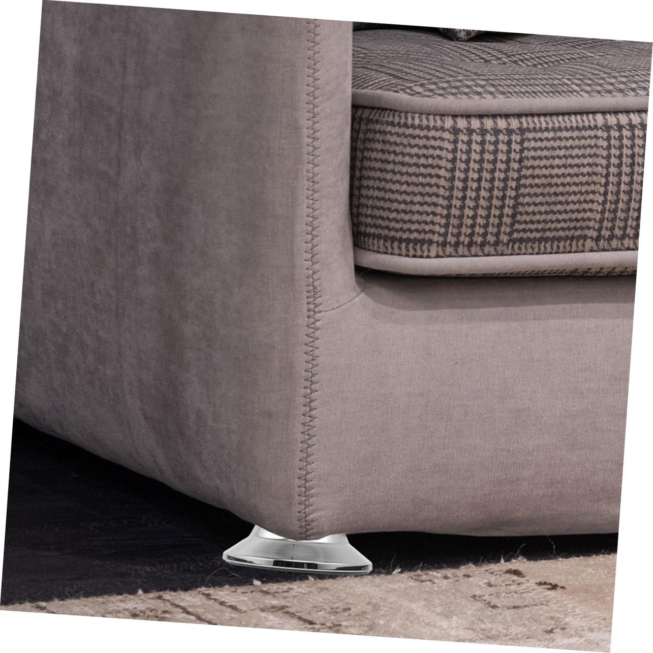 1Set Pool Table Leg Pad Slip Cushions for Stability Quick Installation with Screws for Billiard Tables and Foosball Games for Home and Office