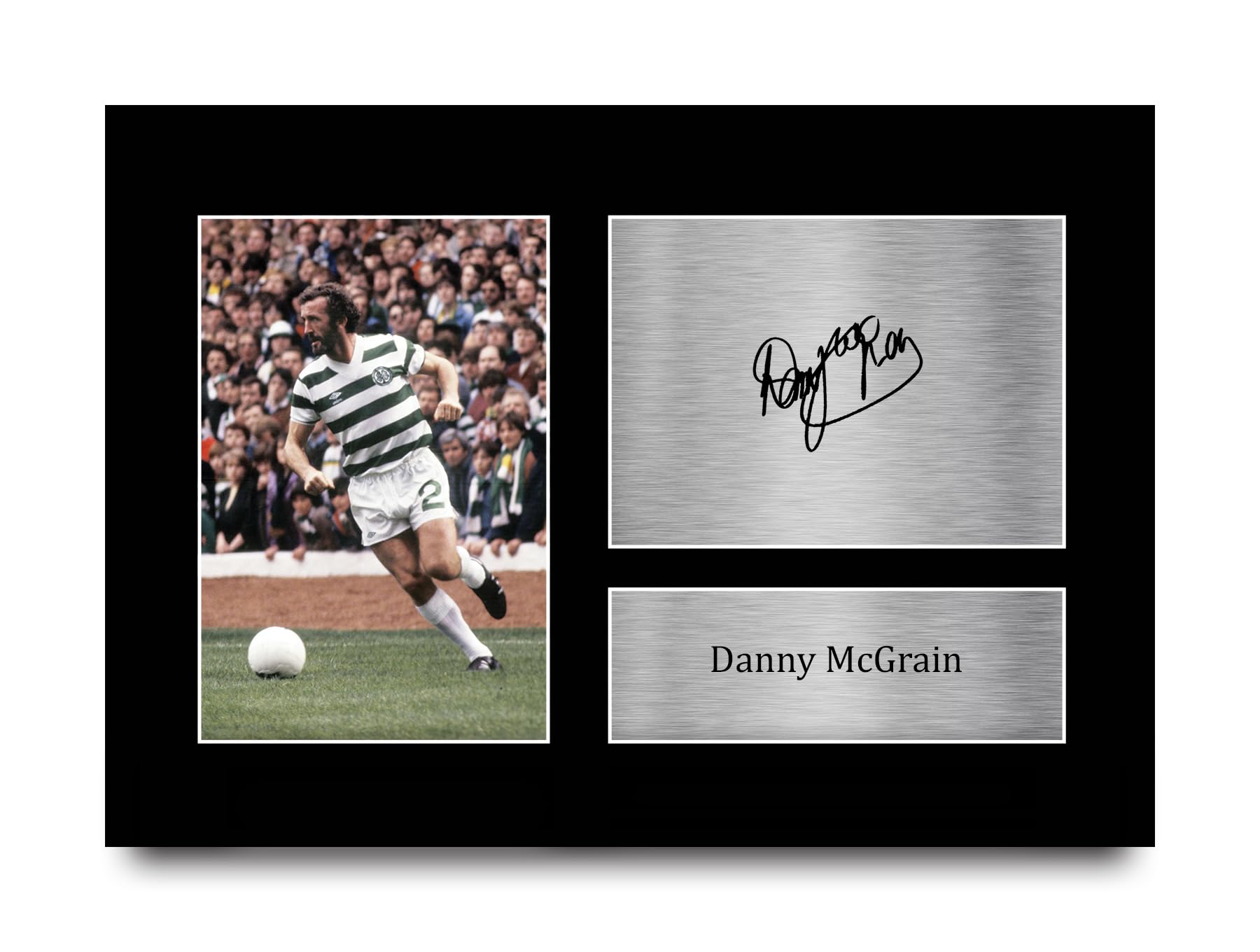 HWC Trading Danny McGrain Celtic Gifts Printed Signed Autograph Picture for Football Fans and Supporters - A4