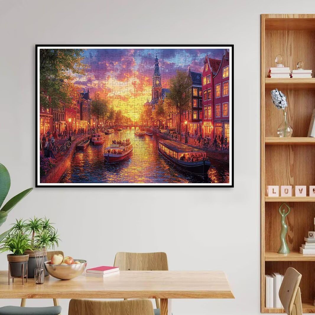 Puzzle 3000 elementów dla dorosłych, niemożliwe Wenecja Puzzle dla