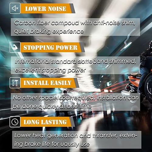 Miniatura 4 de Pastillas de freno resistentes para Can Am Spyder RS RT SE5 SM5 SM6 SE6 FA630F FA631R, kit de pastillas de freno de repuesto de metal de disco de