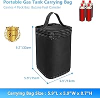 Vista 2 de Mini bolsa de almacenamiento de cilindro de combustible, cubierta del recipiente de combustible de butano, bolsa protectora para tanque de gas