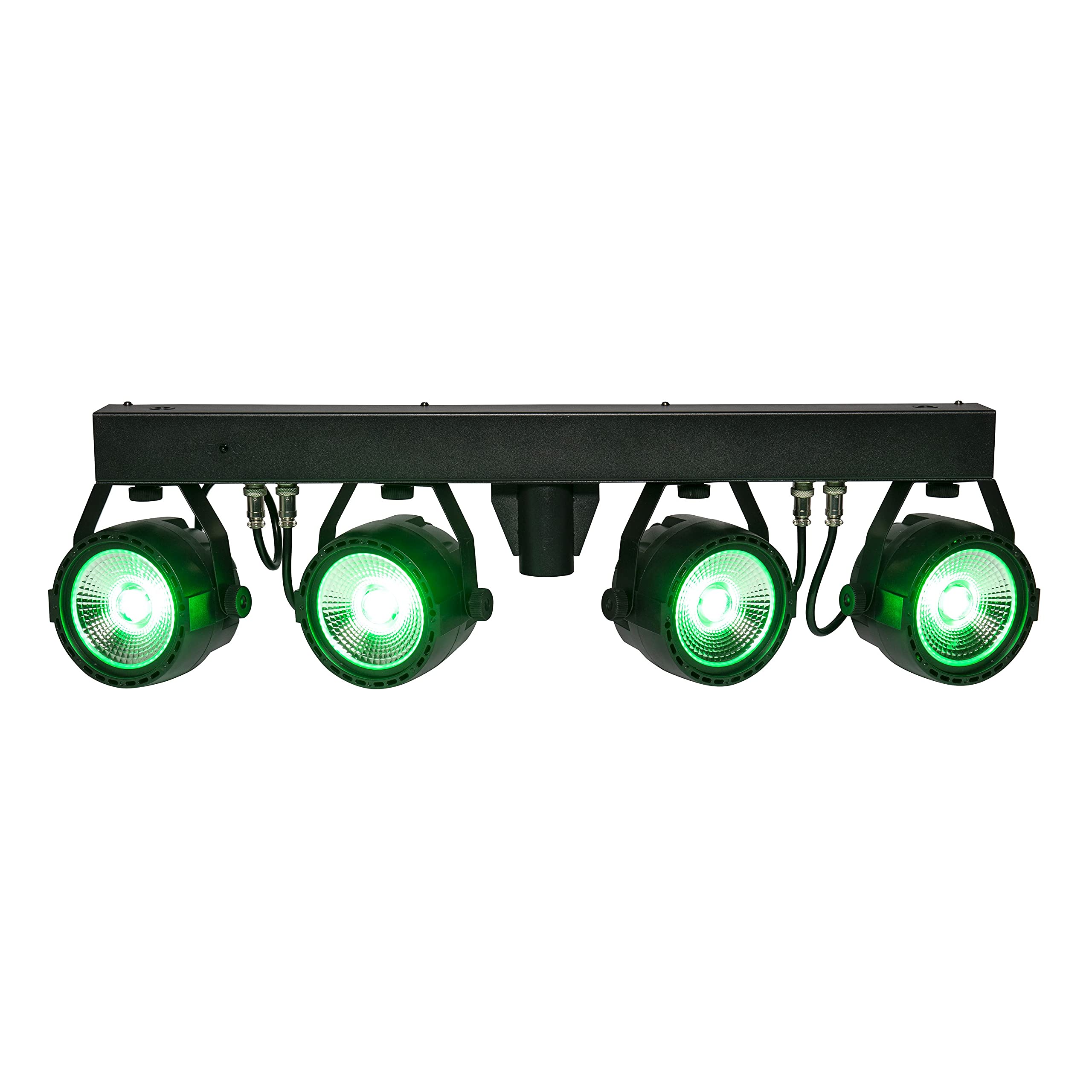 CLS Nano COB LED Scheinwerfer Set - 4x 30W Spots, RGB Farbmischung, 35mm Stativadapter, DMX-gesteuert, Musiksteuerung - Ideal für Mobile Einsatz und Bühnenbeleuchtung