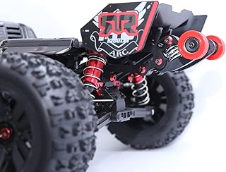 QingLeng Nylon Sturdy & Stable Wheelie Bar with Dual Spring Buffer for Arrma 1/8 kraton Outcast 6S Only fit The V5 or EXB Version - RED