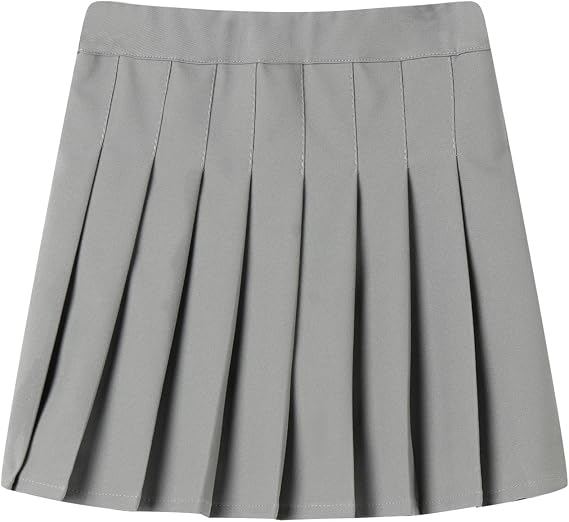 LittleSpring Girl School Uniform Pleated Skirt with Inner Shorts