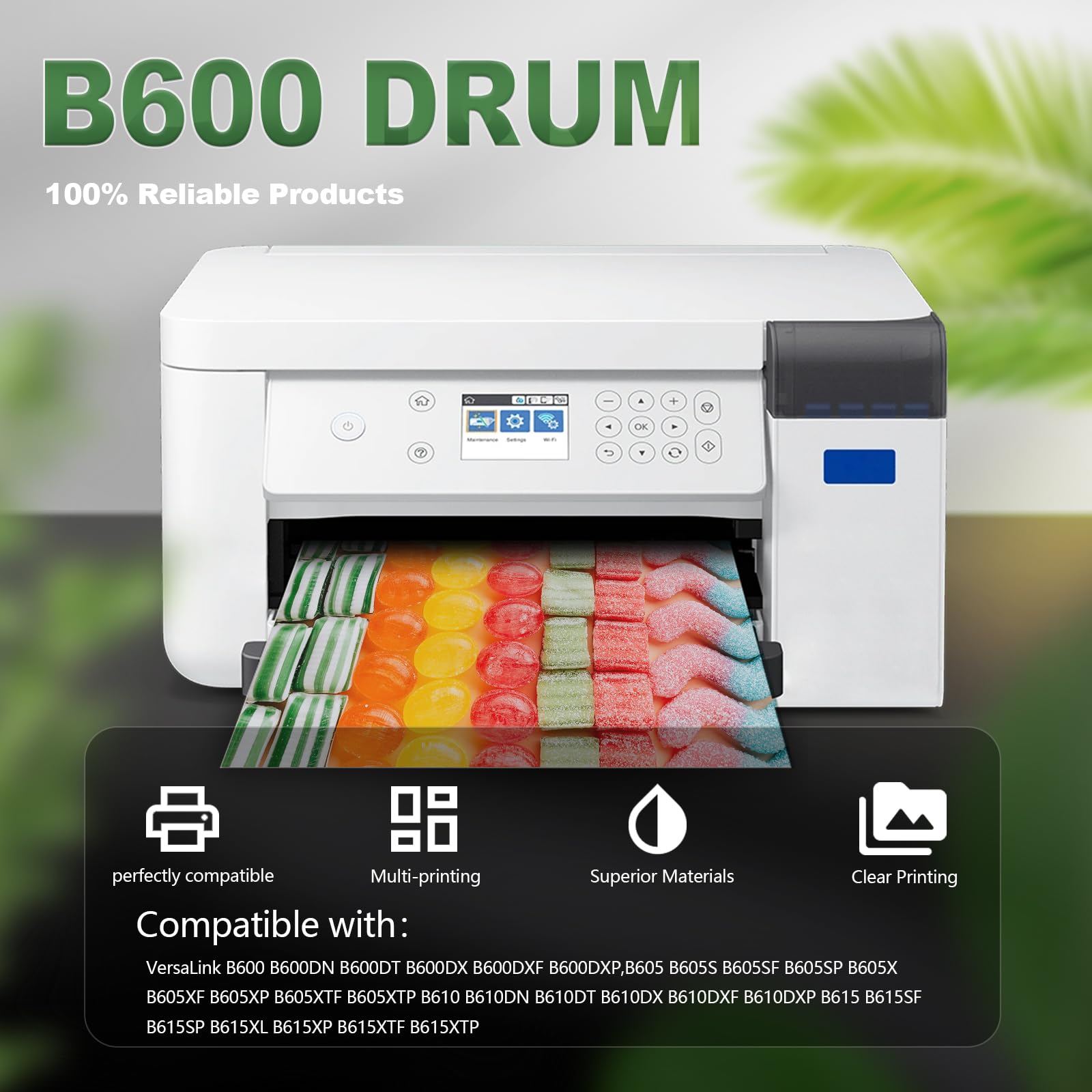 Extra High Yield VersaLink B600 B605 Drum Cartridge Black 101R00582 Drum Unit Replacement for Xerox VersaLink B600 B605 B610 B615 Printers Drum(60,000 Pages)