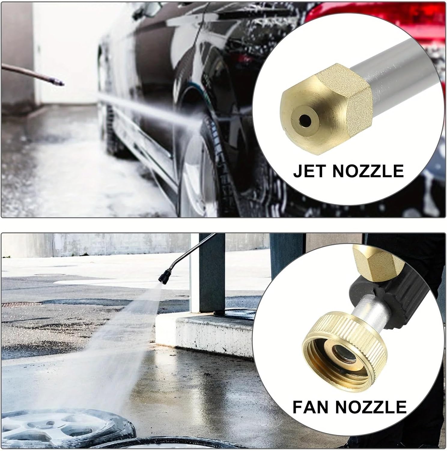 46cm High-Pressure Water Gun Jet Wand – Garden Washer Hose Nozzle for Car Cleaning & Watering