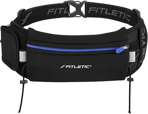 Miniatura 7 de Fitletic - Ultimate II - Bolsa para correr con geles, bolsa para corredores, cinturón para correr con trabillas de gel, bolsillo exterior, bolsillo
