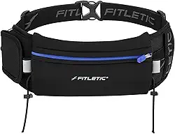 Pochete para Corrida com porta gel e extra bolso Ultimate II Fitletic Zíper Azul