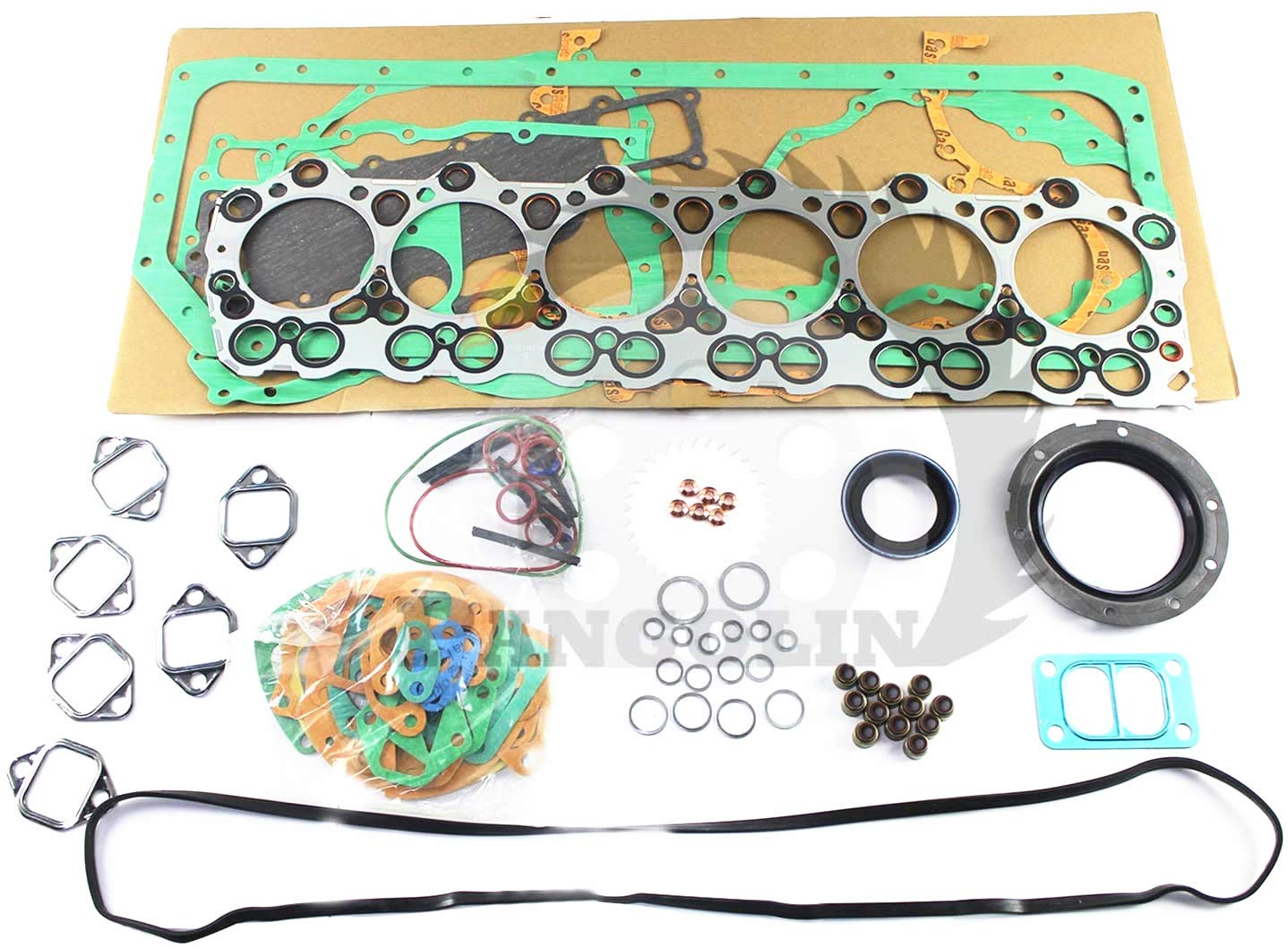 PANGOLIN 6D34 6D34T Engine Overhaul Gasket Kit for Kato HD820 Kobelco SK230-8E Mitsubishi Engine Exc