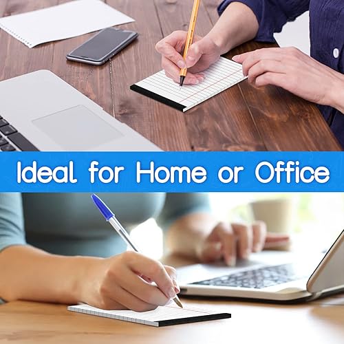 Miniatura 6 de Bloc de notas legales pequeños de 4 x 6 pulgadas, bloc de notas rayado universitario, 30 hojas por bloc, bloc de notas de escritura blanco