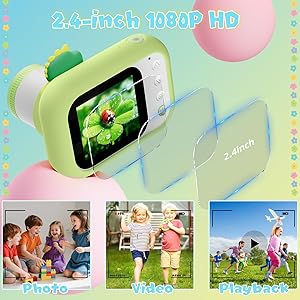 Microscope for Kids Handheld Mini 1000X Digital with 2.4 Screen 1080P Portable 2 in 1 LED Lamp Camera Microscope Toys for Age 4-6 8-12 Children Students