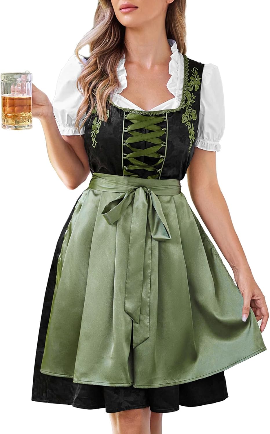 Scarlet Darkness Oktoberfest Costumes for Women German Dirndl Dress October Festival Costume Outfit