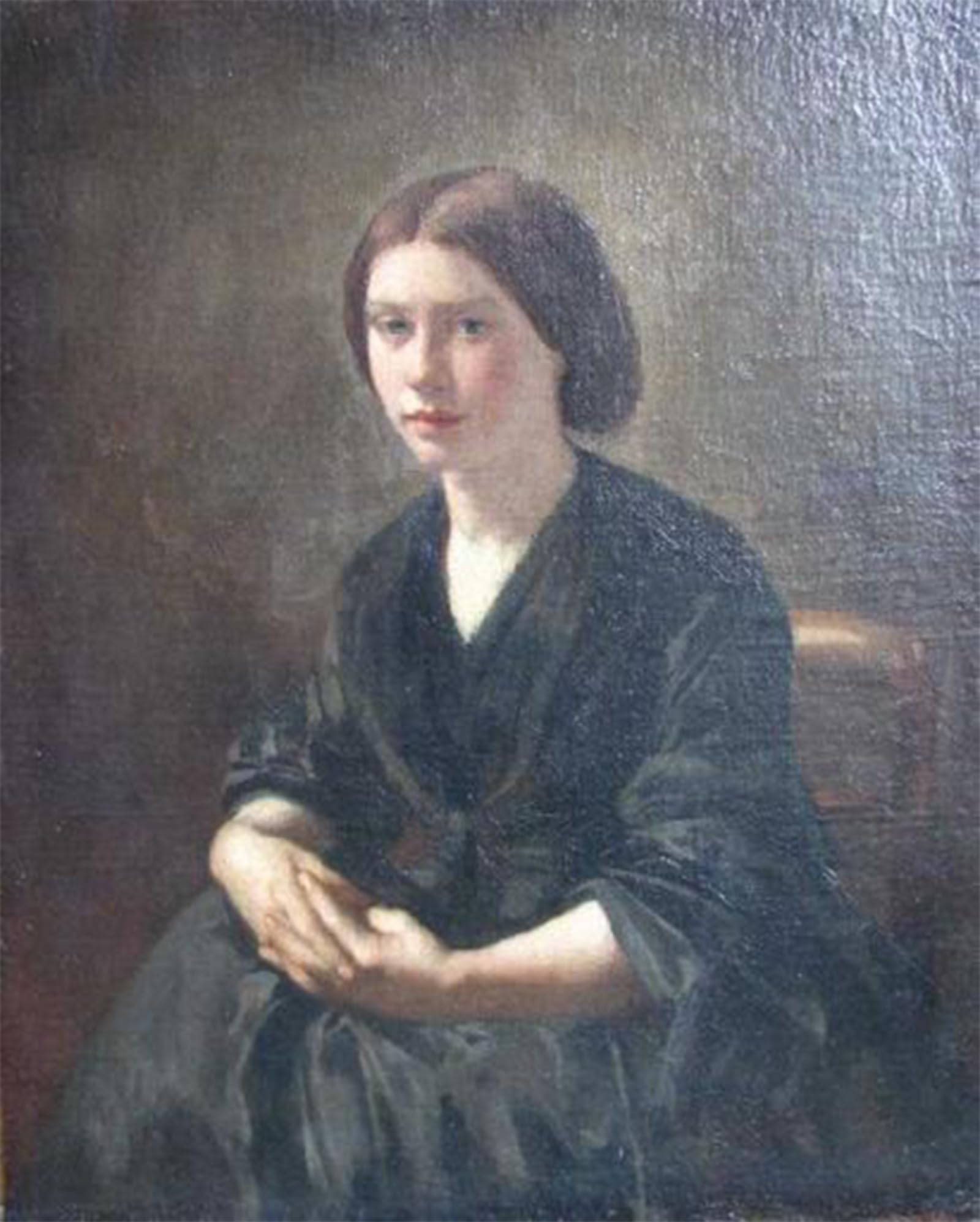 SERENDIPITP Retro Picture Poster Wall Art Pictures Painting Portrait of Henriette Silbermann by Jean-jacques Henner Wall Art Canvas Print for Wall Decor 60x90cm