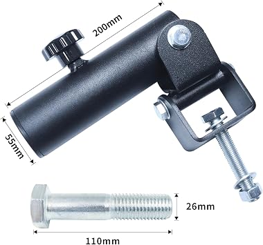 T-Bar Row landmine attachment for barbell 360° Swivel landmine base Fits 2” Olympic Bar, Gym Home Fitness, Squat,Deadlifts