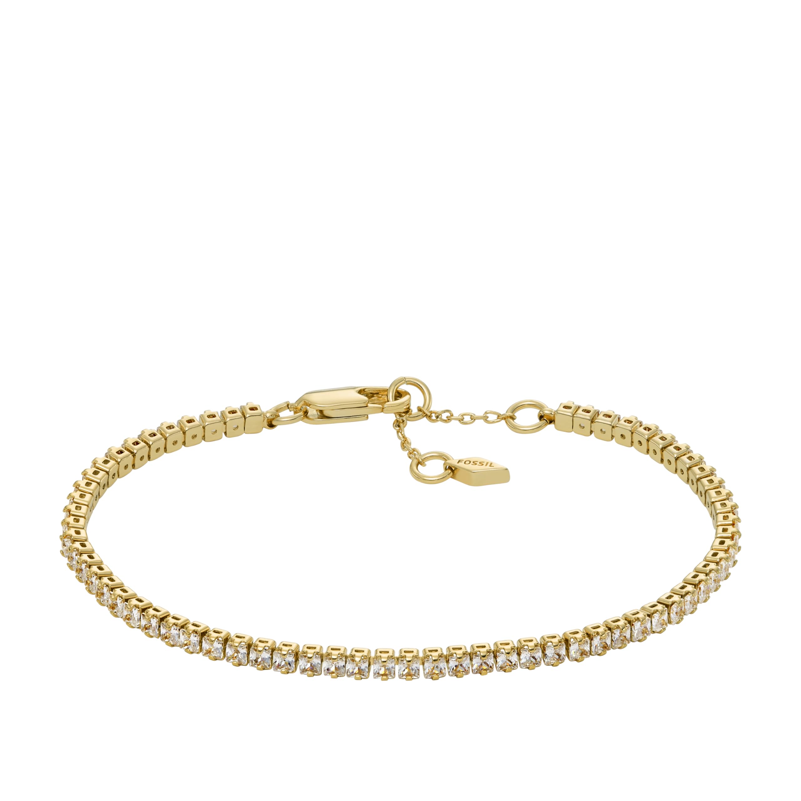 Fossil Women's Heritage D Link Stainless Steel Chain Bracelet