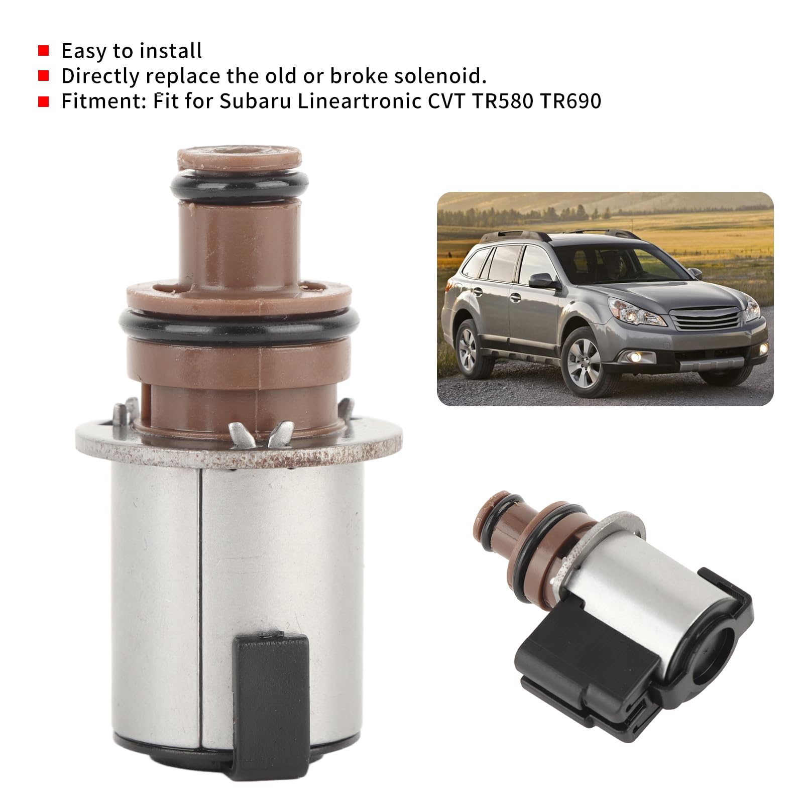 Zawór solenoidalny Przemiennik momentu obrotowego blokuje elektromagnes TCC pasujący do Subaru Lineartronic CVT TR580 TR690 akcesorium samochodowe