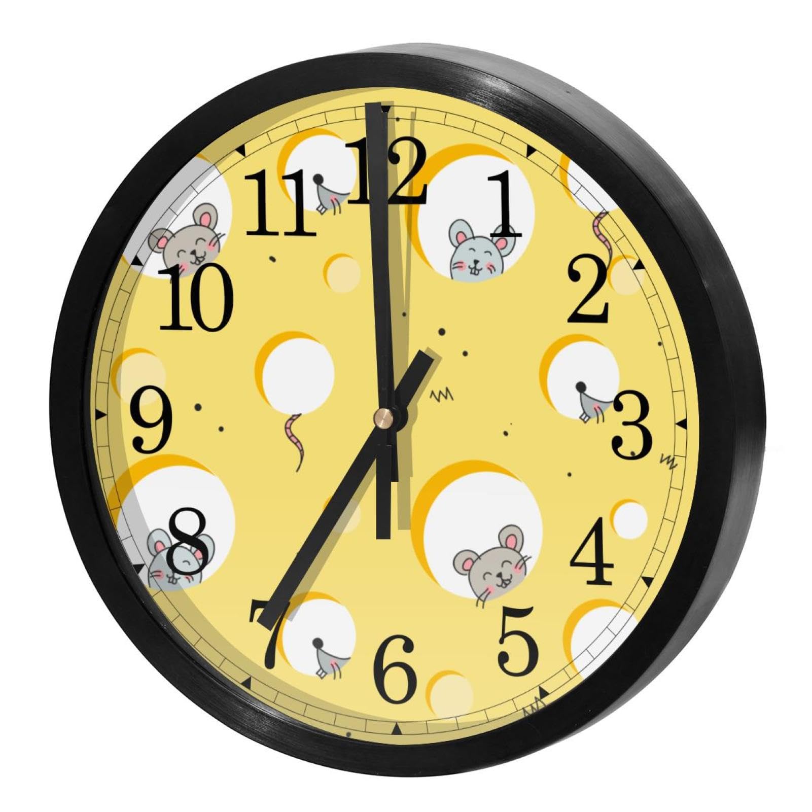 Horloge murale silencieuse quartz sans tic-tac à piles pour chambre