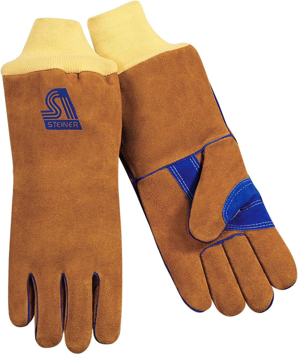 Welding Gloves, Stick, L, 14 In. L, Wing, PR