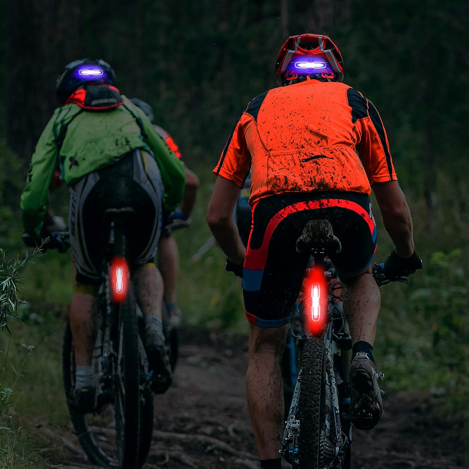 2 Pieces Bike Light 110 Lumens Bike Rear Light USB Rechargeable LED Bicycle Tail Light Waterproof Cycling Safety Flashlight with 5 Modes : Sports & Outdoors