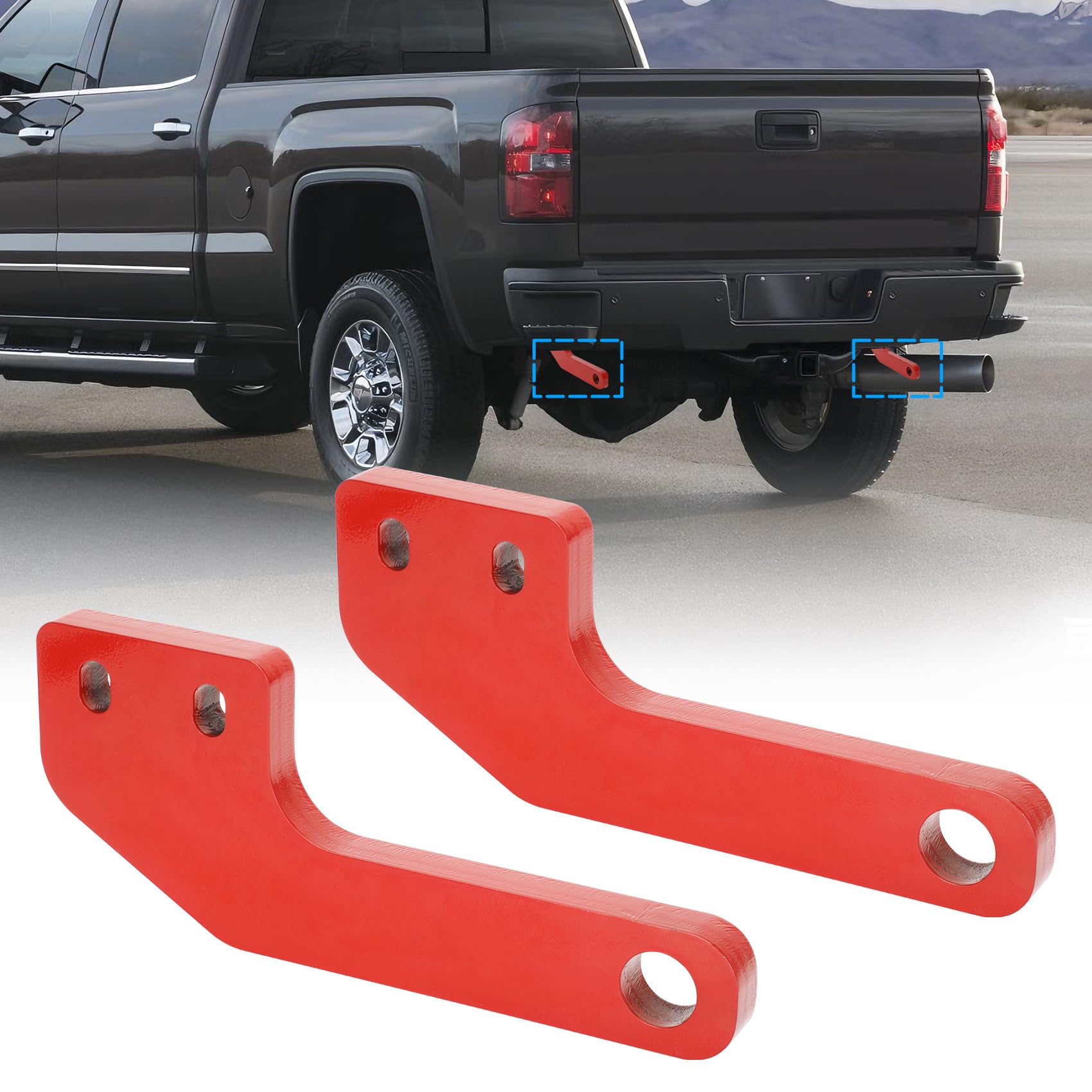 Photo 1 of Rear Tow Hooks Compatible with 2024 2025 2026 Toyota Tacoma, Rear Recovery Points Kit, Recovery Points Hooks for Off Road Towing and Vehicle Recovery, Heavy Duty Carbon Steel, 2PC