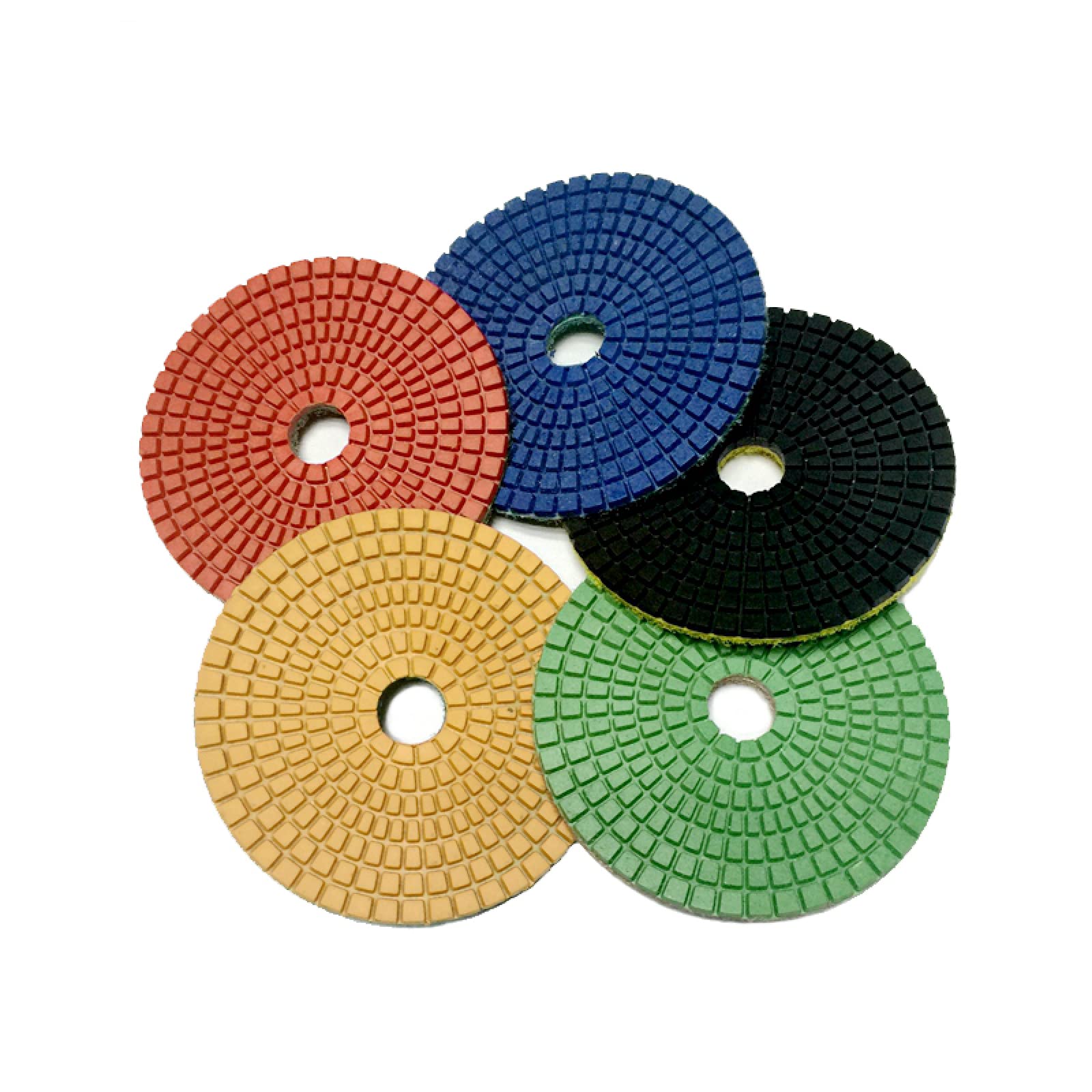 7 stuks 3 inch diamant natte polijstschijven, set met