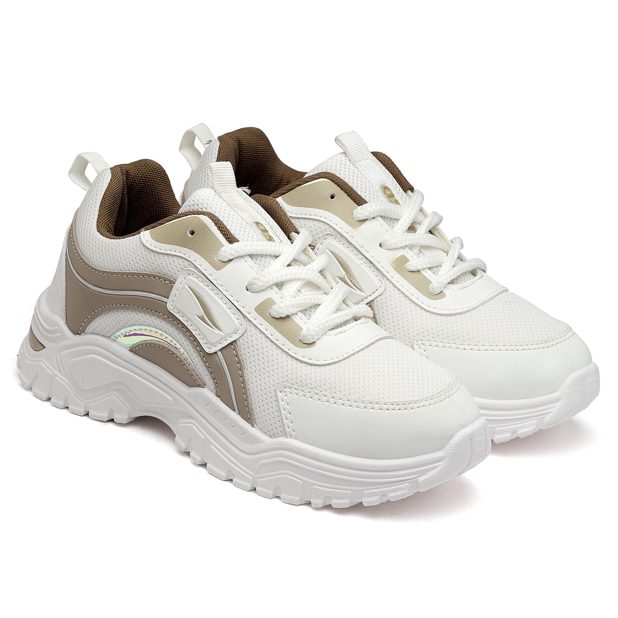 Men FLORA-03 Running and Casual wear Running Shoes with Laces, Lightweight and Comfortable Shoes Gym and Sports Shoes for Women & Girls with Stylish Design