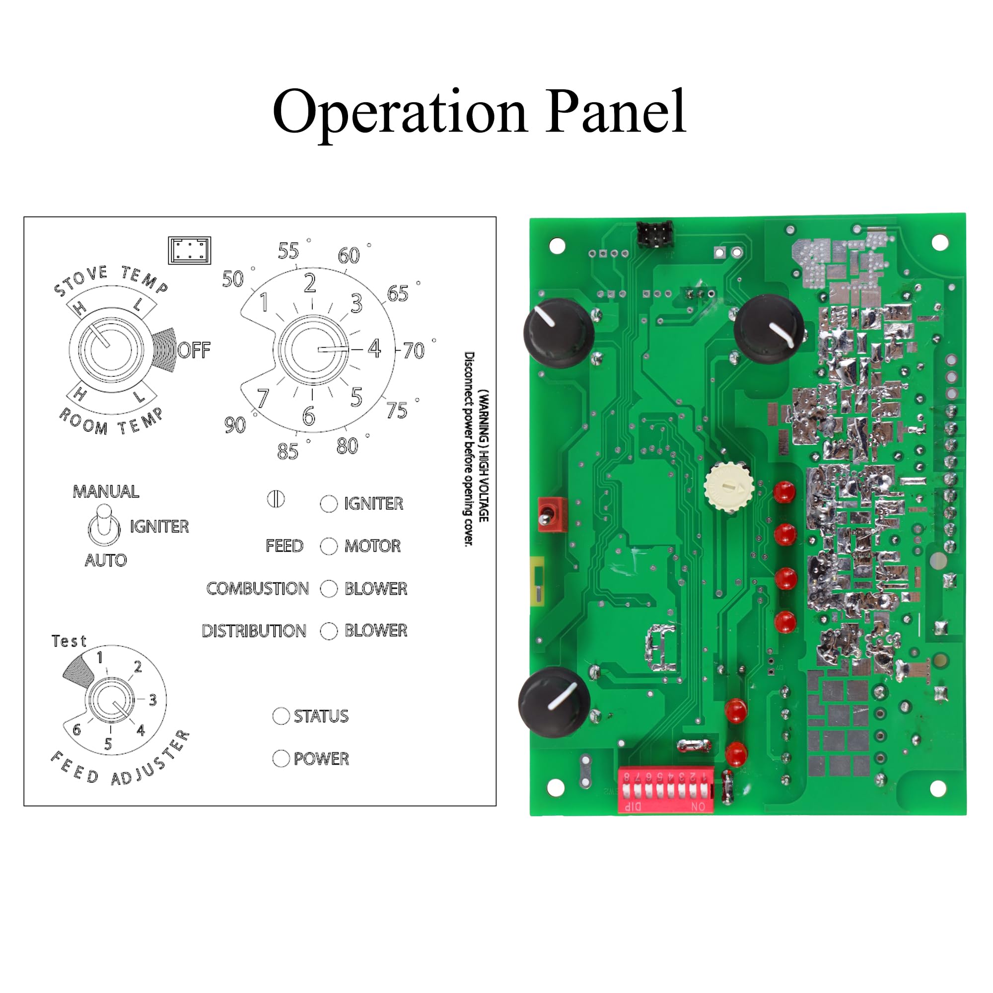 WERLAHO 1-00-05886 for Harman Pellet Stove Control Circuit Board