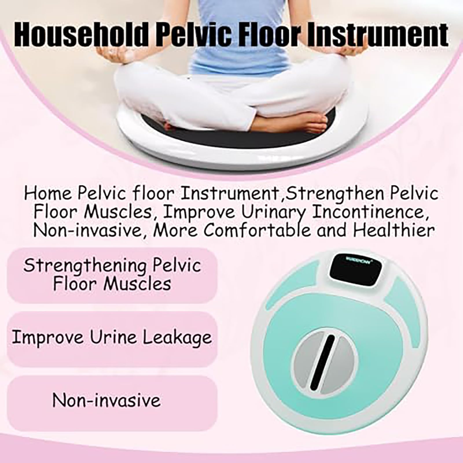 Dispositivo per L'allenamento del Pavimento Pelvico per Donne, Dispositivo per Esercizi di Kegel con 5 modalità, Macchina EMS per I Muscoli del Pavimento Pelvico Green