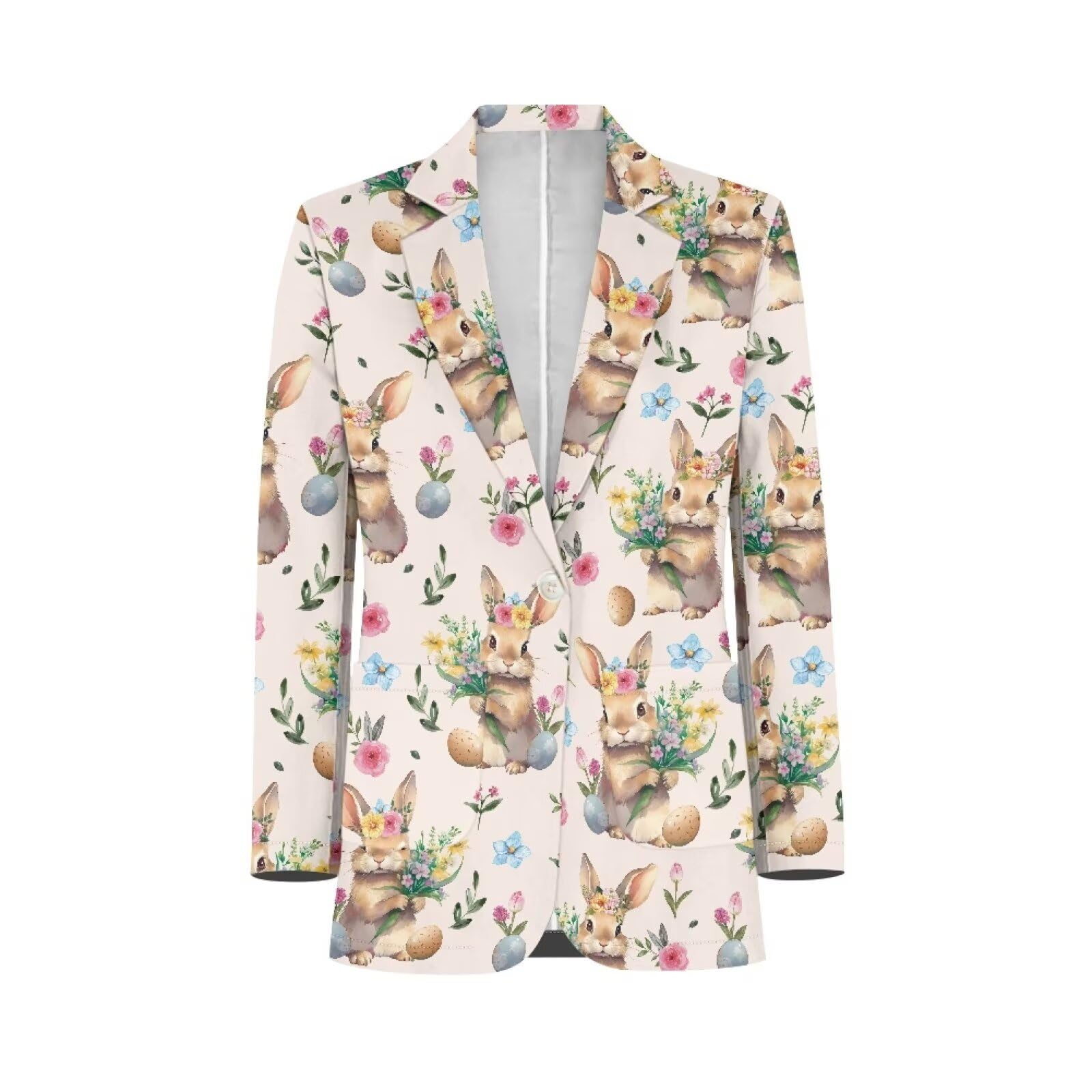 POLERO Blazers for Women Long Sleeve Work Office Jackets Open Front Cardigan Suit with Pockets