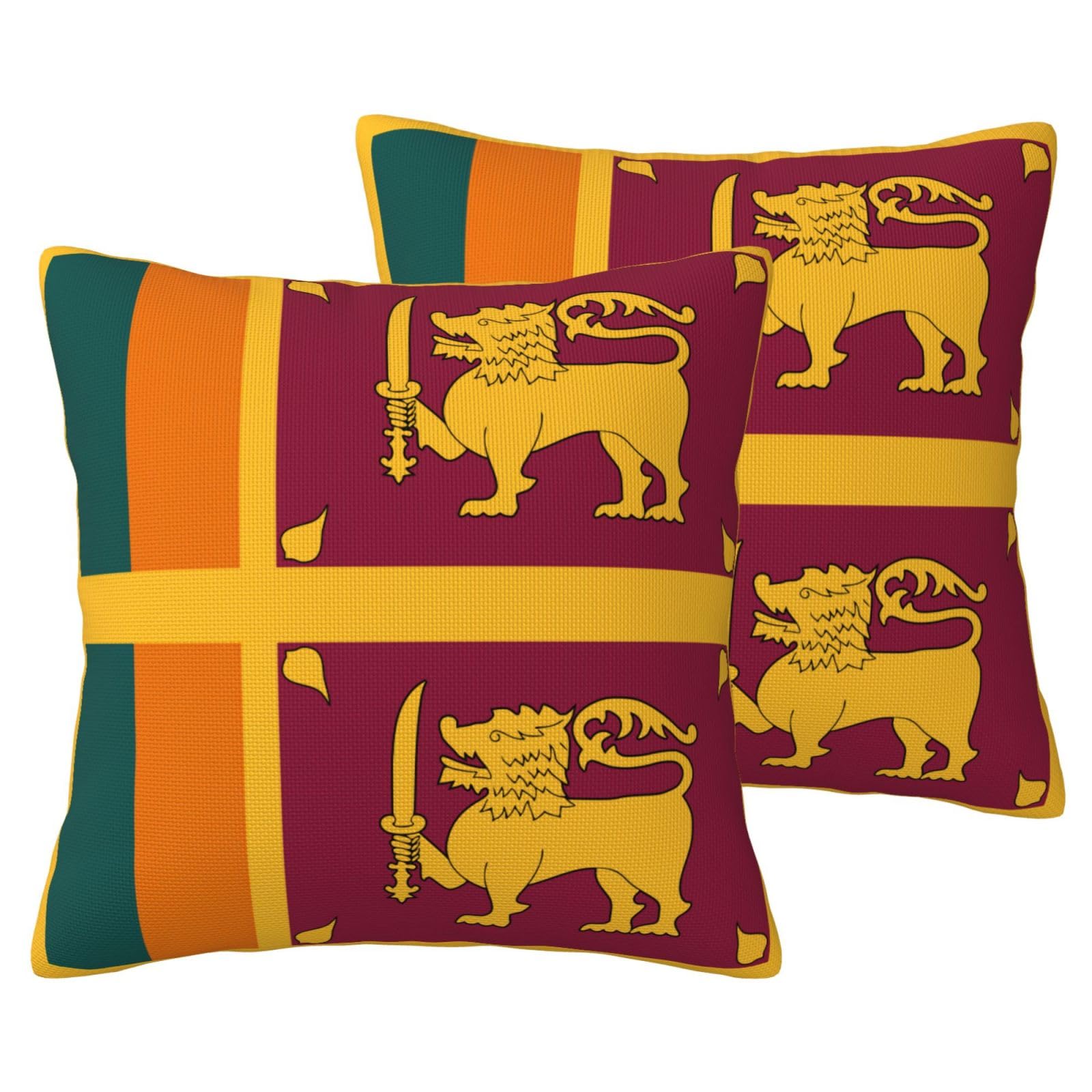 Housse de coussin Sri Lanka pour salon chaleureux et chambre d'amis